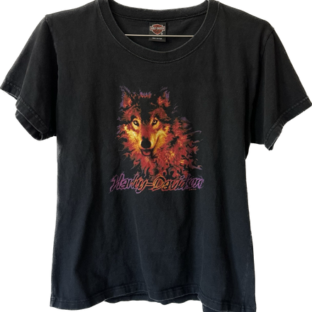 2000 Flame Wolf Harley Tee