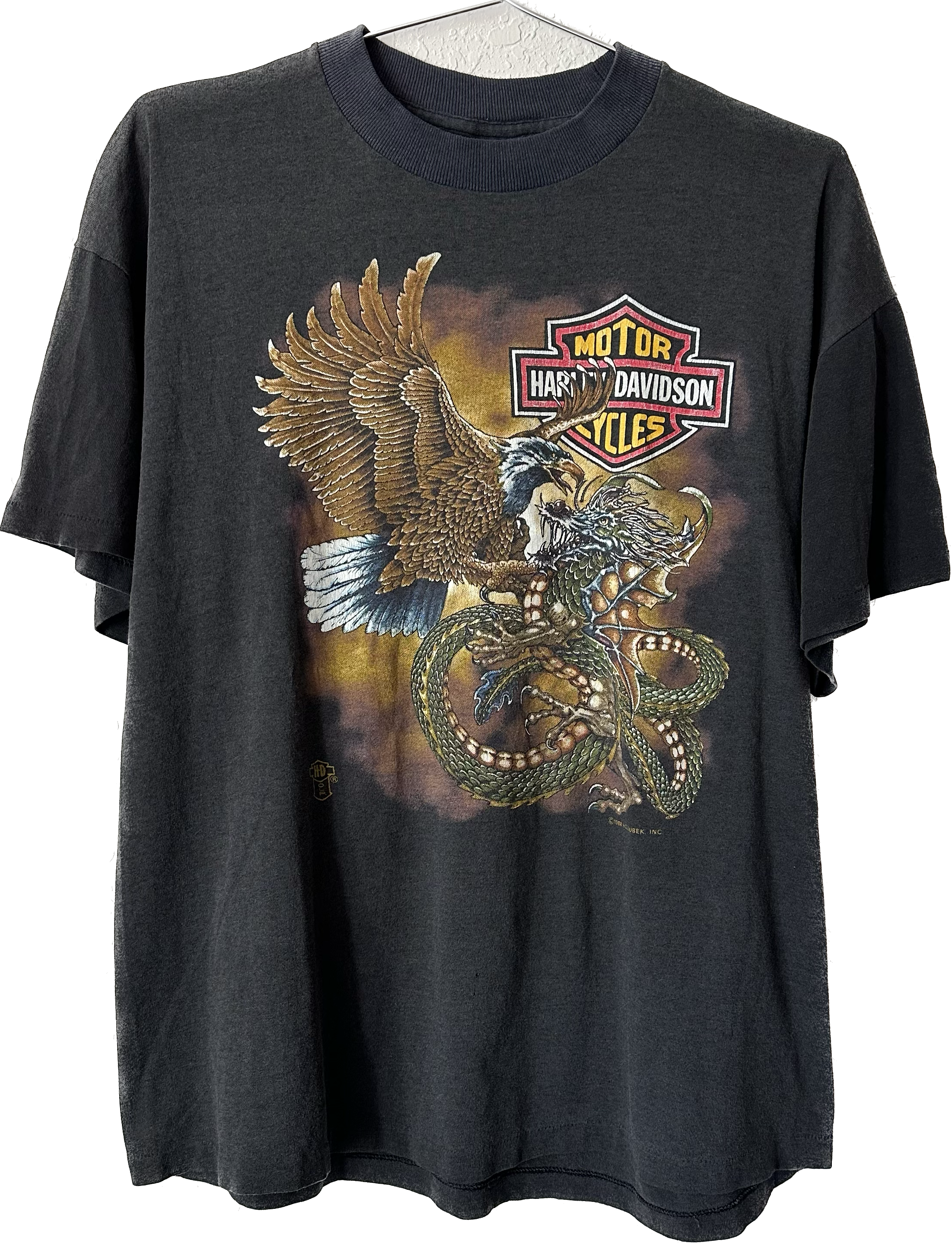 1988 Eagle & Dragon Harley Tee