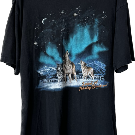 1998/1995 Northern Lights Wolf Harley Tee