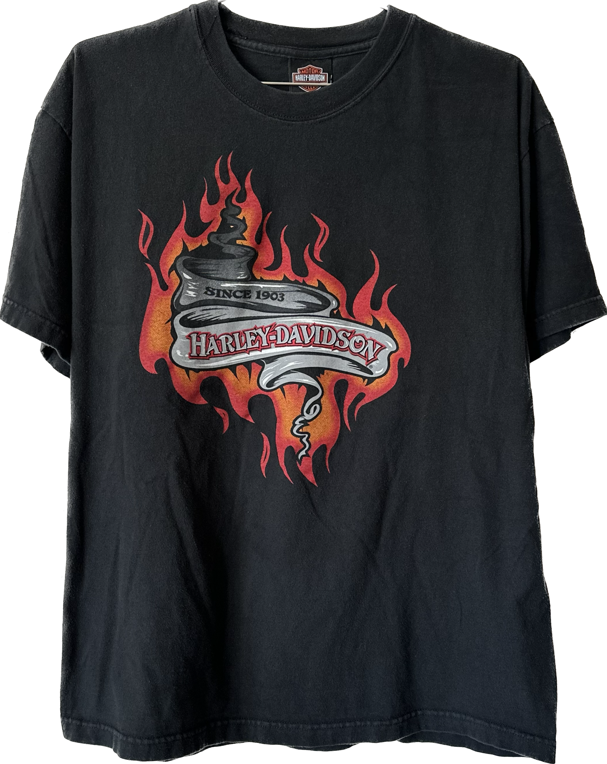 '90s/'00s Flame Cloth Harley Tee