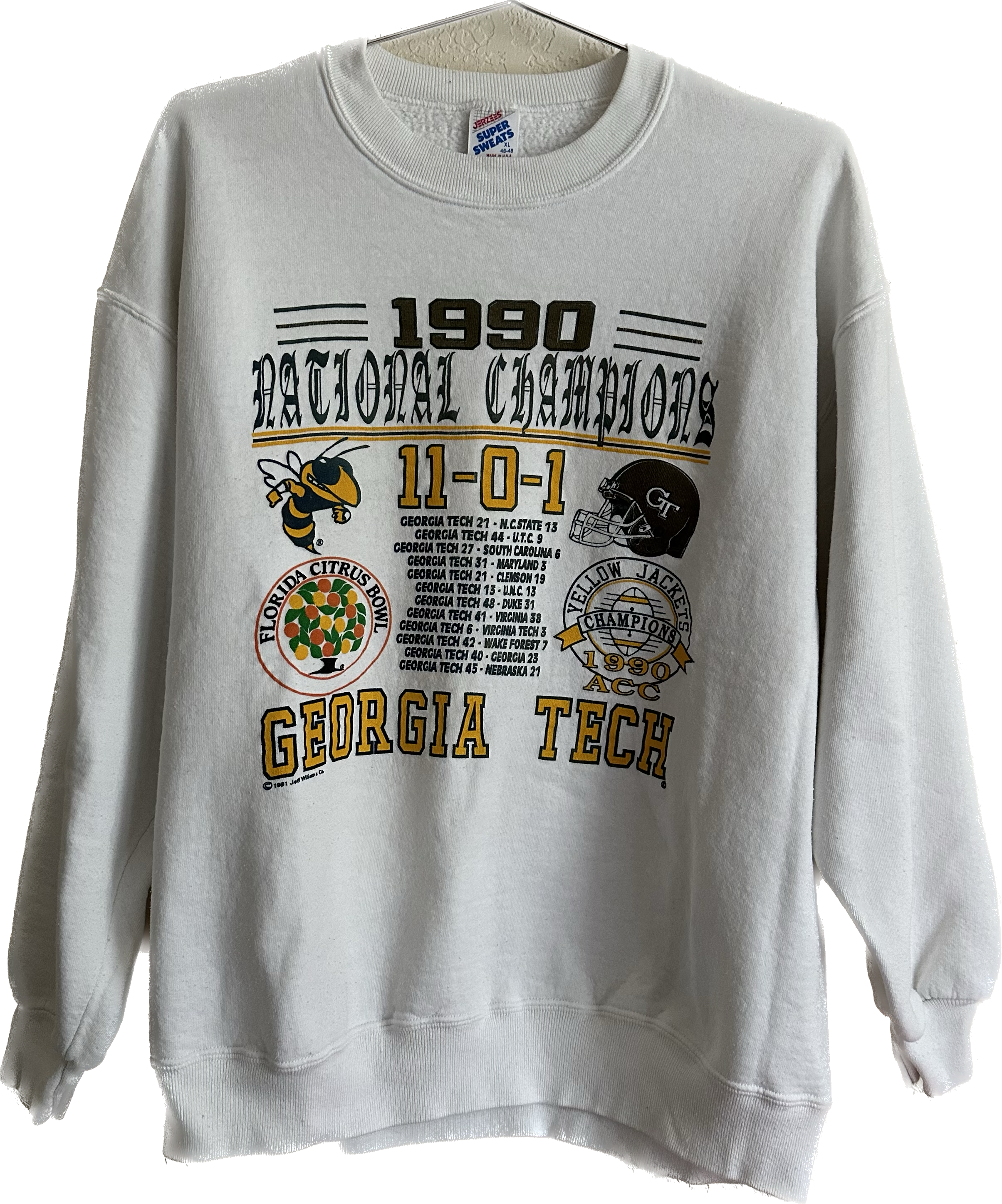 1990 National Champions Georgia Tech Crewneck