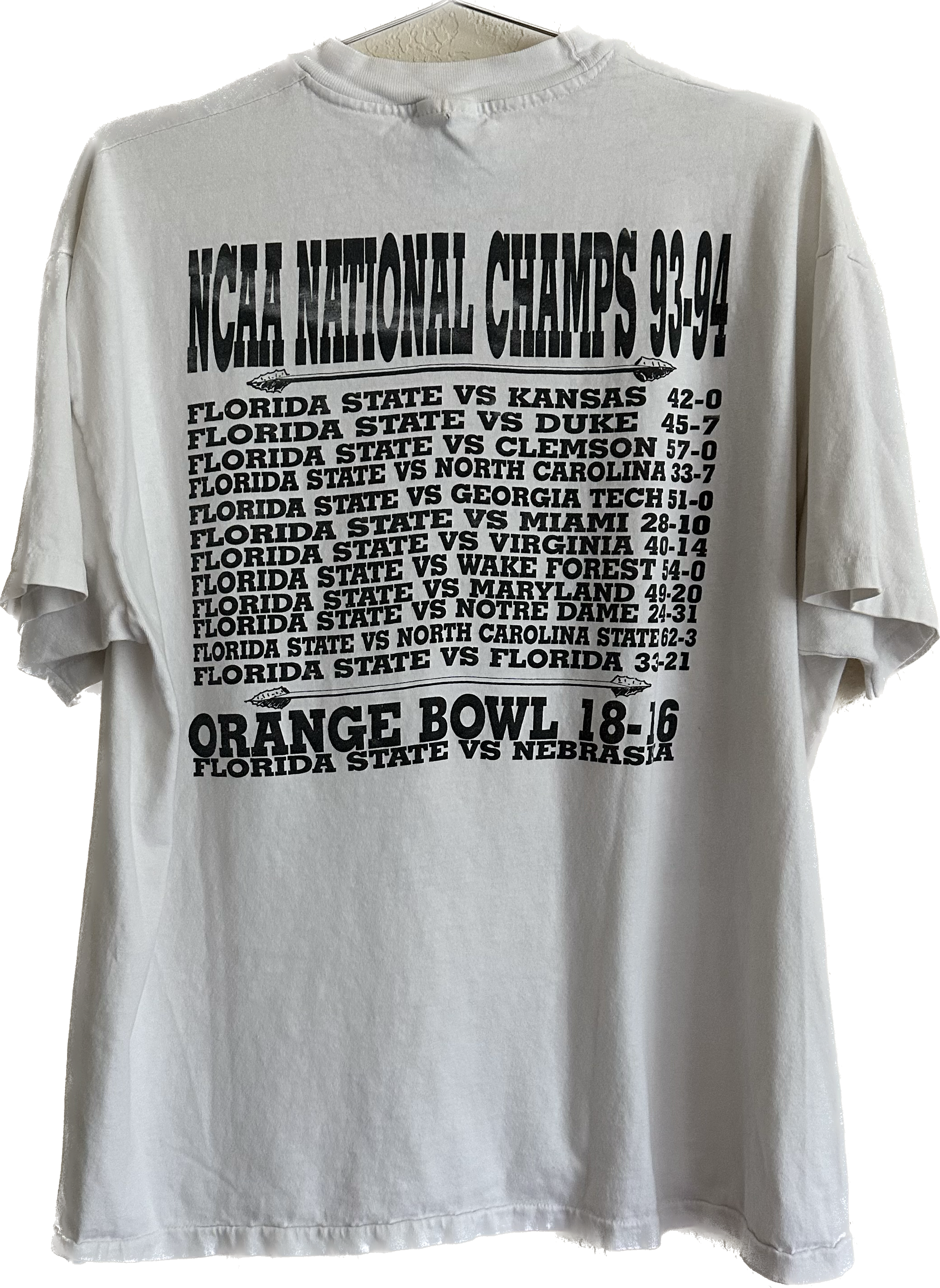 1993-94 FSU NCAA National Champs Tee