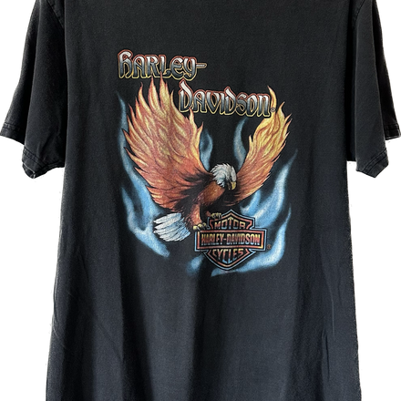 1999 Eagle Blue Flame Harley Tee