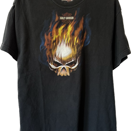 1998/2004 Skull Flame Head Harley Tee