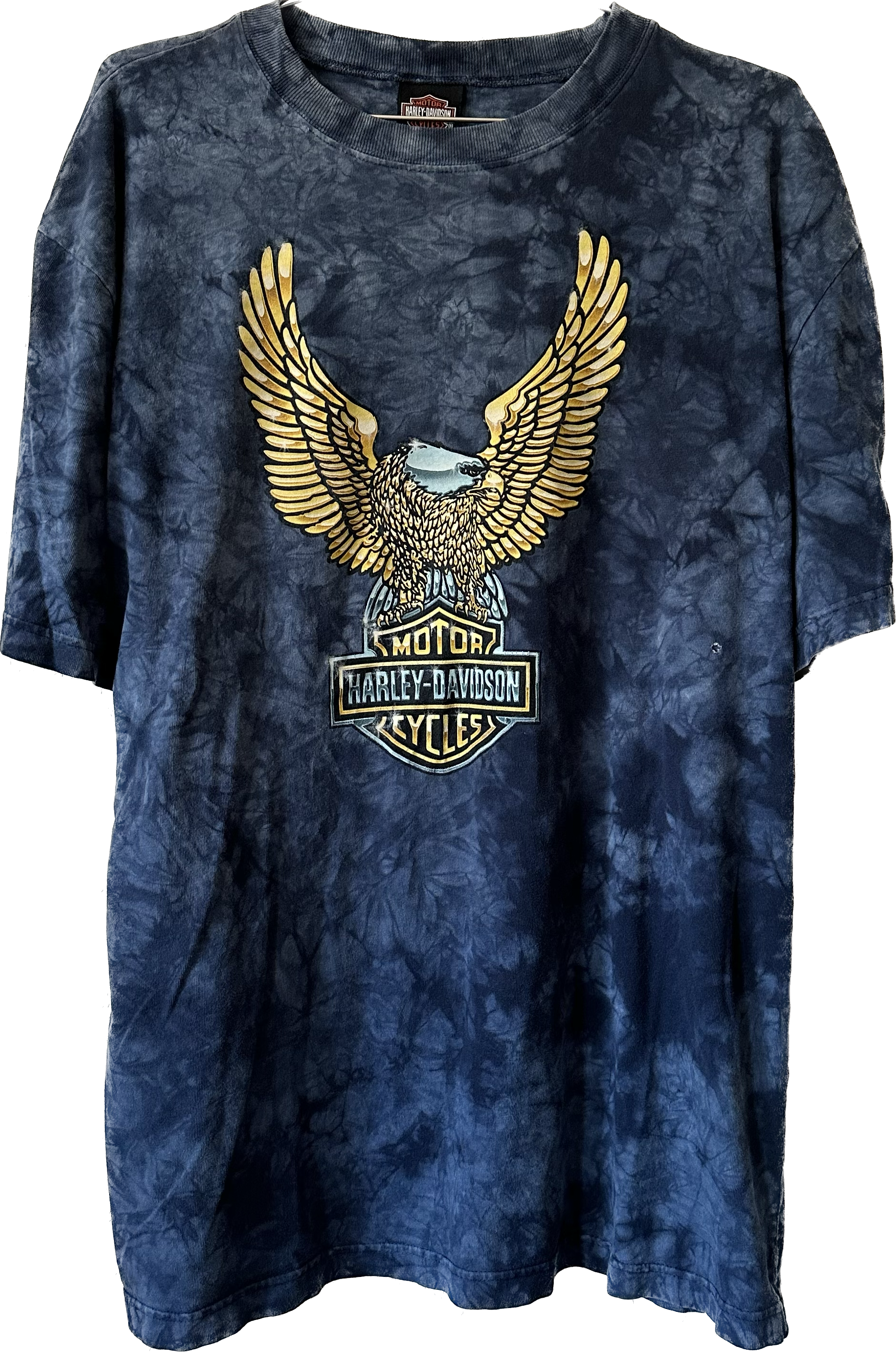 2001 Blue Tie Dye Harley Tee