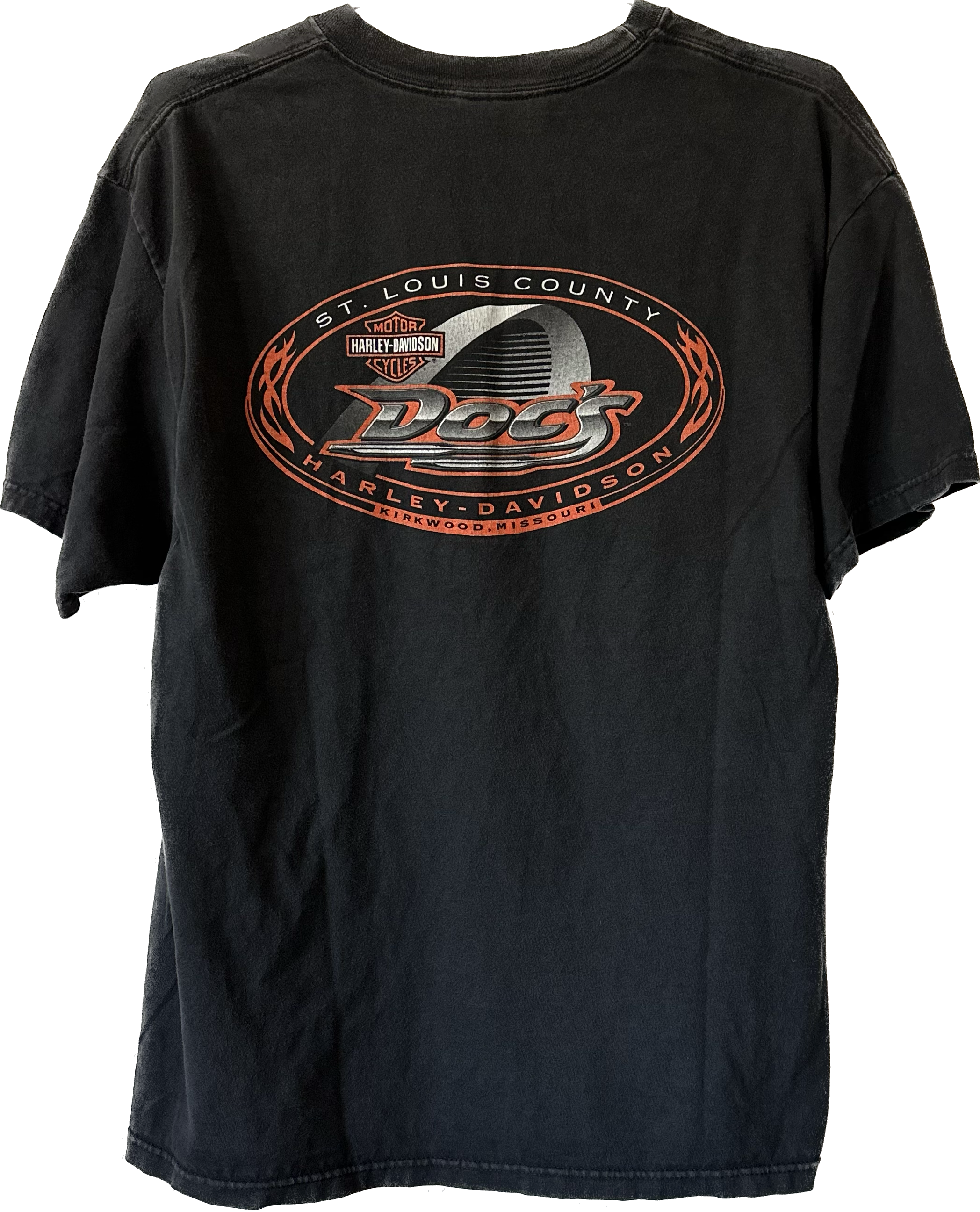 2001 Flame Eagle Pocket Harley Tee