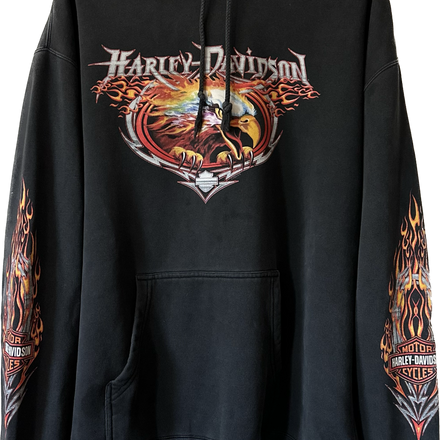 2004 Flame Eagle Harley Hoodie