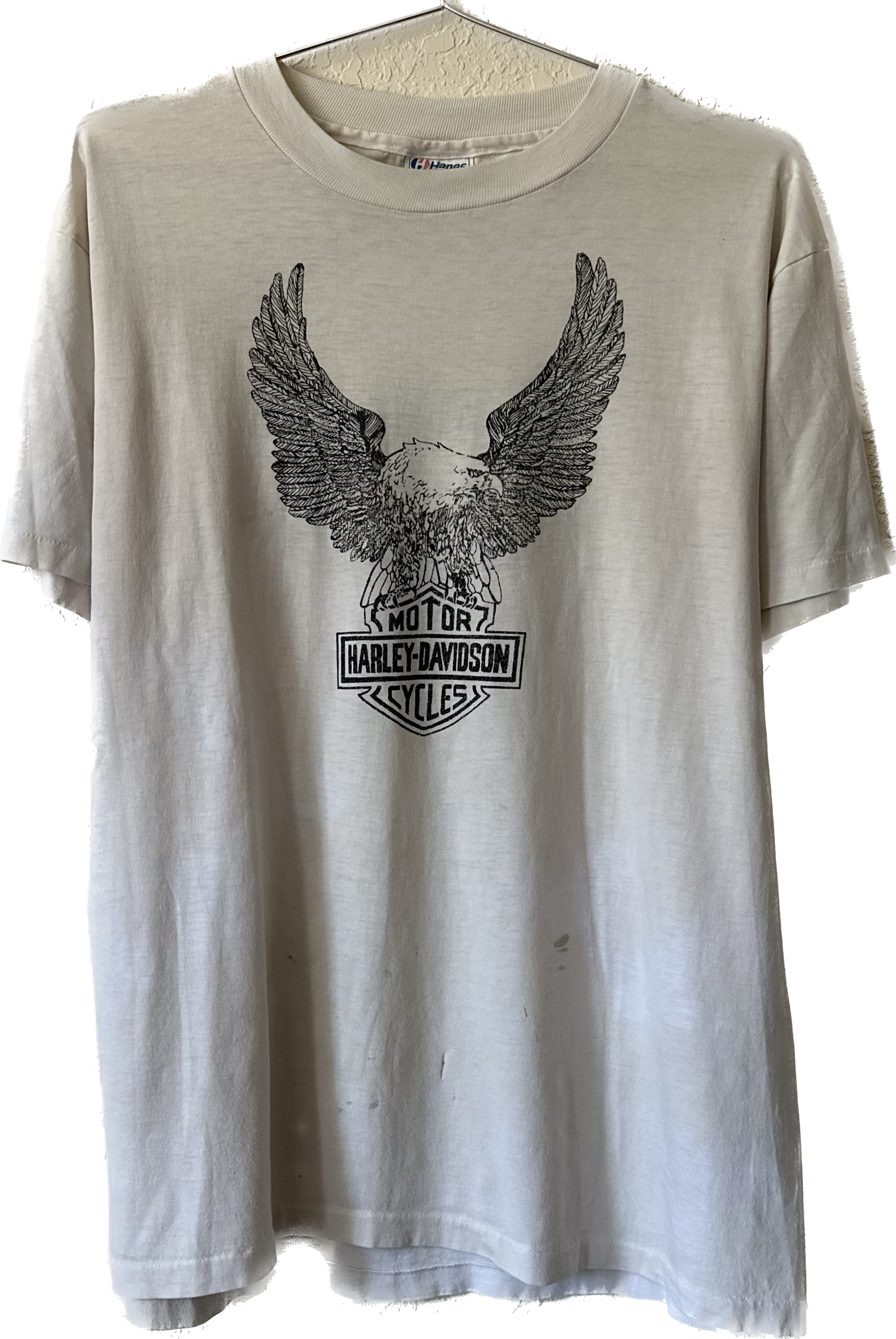 '80s/'90s White Harley Tee