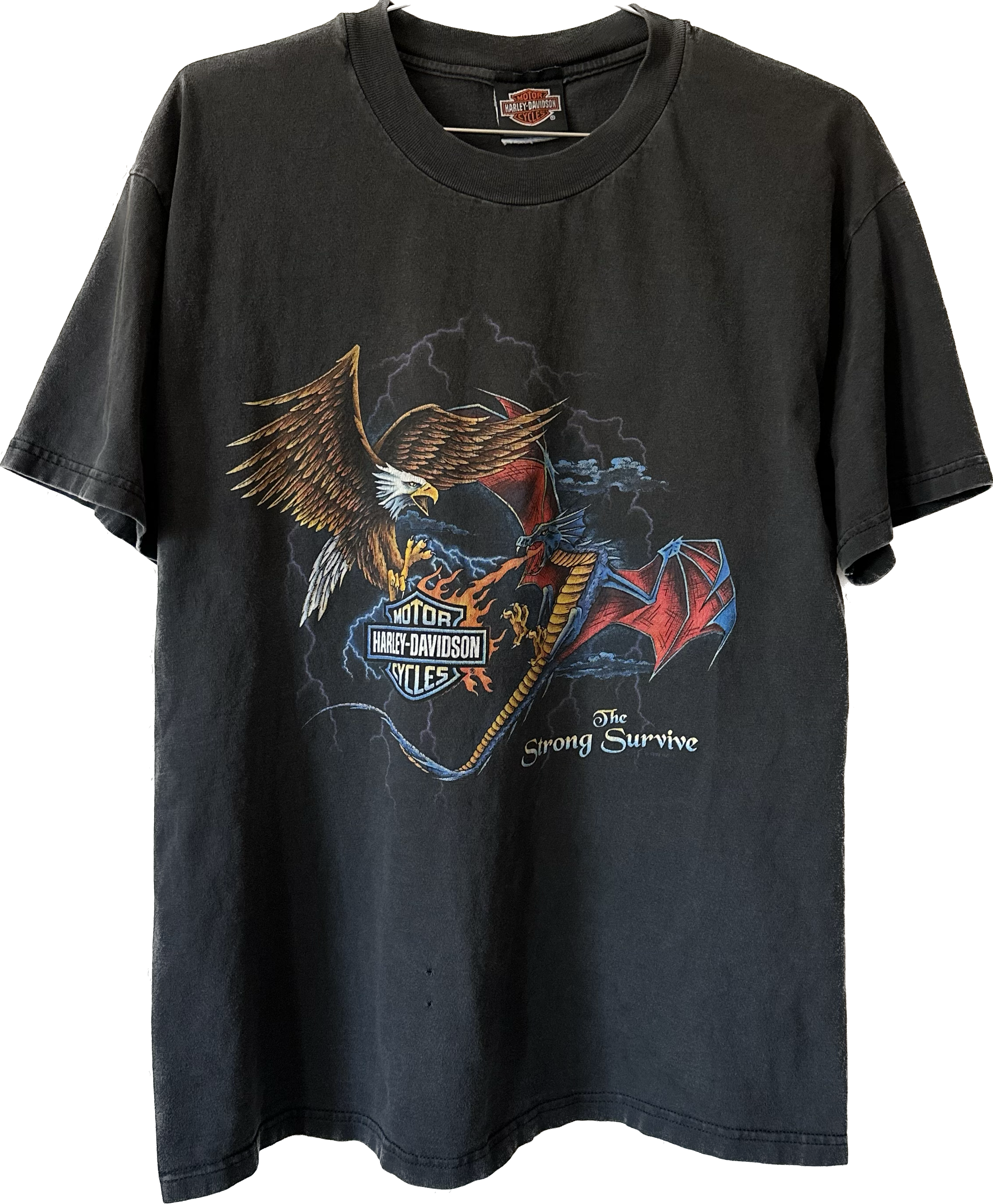 '90s Dragon & Eagle Lightening Harley Tee