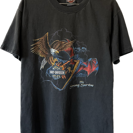 '90s Dragon & Eagle Lightening Harley Tee